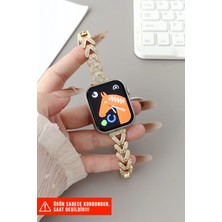 Nezih Case Apple Watch Seri 2/3/4/5/6/7/8/9/se 38MM 40MM 41MM ve Seri 10/11 42MM Uyumlu Şık Mücevher Bileklik
