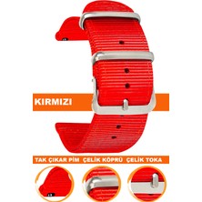  tcl mt40-mt40x akıllı çocuk saati uyumlu premıum nato kumaş tekstil saat kordonu kayışı f39clds-r