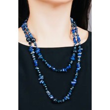 Lapis Kristal Aksesuarlı Kolye ALEV DOĞALTAŞ TAKI