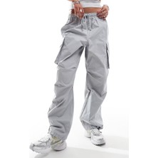 Nike Sportswear Oversized Cargo Dans Pant Kadın Oversize Kargo Cepli Dokuma Eşofman Altı Gri