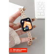 Nezih Case Apple Watch Seri 2/3/4/5/6/7/8/9/se 38MM 40MM 41MM ve Seri 10/11 42MM Uyumlu Şık Mücevher Bileklik