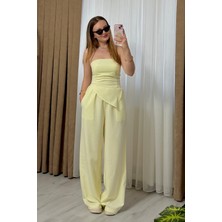 Shine Co Asimetrik Kesim Straplez Takım