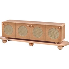 Masifart Samas Hasırlı 210 Luk Yuvarlak Konsol Cilasız Ham