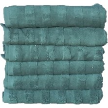 erteks el ve yüz havlusu 50 x 100 koyu yeşil  yumuşacık 6 adet