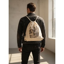 CZMD Anatomical Skull Keten Ipli Sırt Çantası