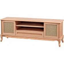 Masifart Fortius Hasırlı 160 Lık Lükens Tv Ünitesi Cilasız Ham