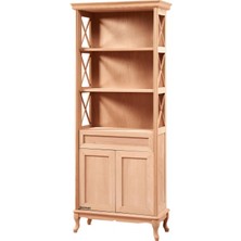 Masifart Sout Masif Çarpı Kitaplık Cilasız Ham