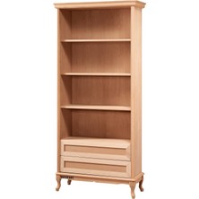 Masifart Seneca Çekmeceli Kitaplık Cilasız Ham