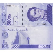 Banknoting Venezuela 500.000 Bolivar 2020 Çil.