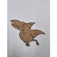 10 Adet Sevimli Dinozor 5 Ahşap Boyama Okul Diy Etkinlik Aktivite Sanat 15 cm x 10 cm