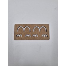 1 Adet Ahşap Temel Simetrik Şekiller No9 Montessori Çizim Okul Dıy Etkinlik Aktivite Sanat 15 cm x