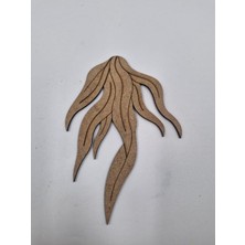 10 Adet Sevimli Deniz Yosunu Ahşap Boyama Okul Dıy Etkinlik Aktivite Sanat 15 cm x 10 cm