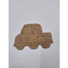 20 Adet Sevimli Kamyonet Ahşap Boyama Okul Diy Etkinlik Aktivite Sanat 15 cm x 10 cm