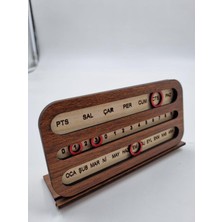 Masa Üstü Ahşap Perpetual Sonsuz Takvim 12 cm x 9 cm