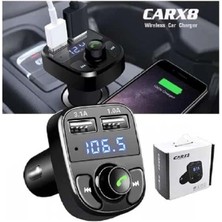 Carx8 Digital Ekran Bluetooth Araç Kiti Mp3 Fm Transmitter