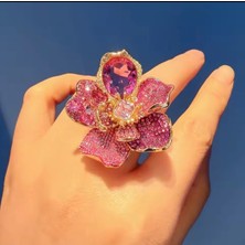 Poseidons Jewellery Swa Pembe Idyllia Kokteyl Yüzüğü