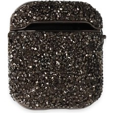 TE Dükkan Buğz Newface Airpods 2 (2.nesil) Mira Taşlı Kılıf - Siyah