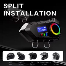 Y30 Kask Kulaklık Bluetooth Motosiklet Kulaklık Rgb Radyolu Intercom