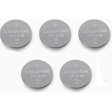 TE Dükkan Buğz Yuma CR1216 Süper Lityum 3V 5’li Kart Düğme Pil