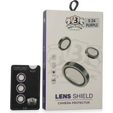 TE Dükkan Buğz Newface Samsung Galaxy S24 Bilvis Titan Kamera Lens - Derin Mor