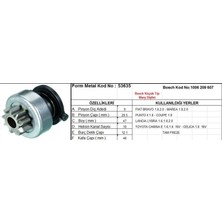 Universal Marş Dişlisi 9 Diş 10 Kanal Bosch Tipi Fıat Bravo Marea Punto Toyota Carına Celıca Tam Freze  Ds=9 Dkç=29,6 Boy=49 Ks=10 Bdç=12,1 Gç=48