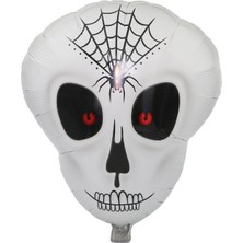 TE Dükkan Buğz Örümcek Ağ Desenli Iskelet Folyo Balon