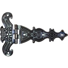 TE Dükkan Buğz Dekoratif, Sac Tek Kuyruklu Menteşe - 69X102 Mm, Büyük, Eskitme, 100 Adet