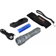Buğz Police Ps-15 Cree Power LED Zoomlu Şarjlı El Feneri