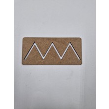 1 Adet Ahşap Temel Simetrik Şekiller No6 Montessori Çizim Okul Dıy Etkinlik Aktivite Sanat 15 cm x