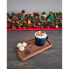 Umut Tasarım Atölyesi Kar Tanesi Desenli Sunum Tabağı