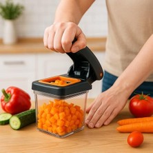 Storemax 5’i 1 Arada Çok Fonksiyonlu Sebze Meyve Doğrayıcı & Rende | Büyük Hazneli, Pratik Hızlı Dilimleyici, Mutfak Kesme Aparatı