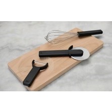 Storemax Singles Mutfak Gereçleri Seti 3 Parça Siyah - Çırpma Teli, Sebze Soyacağı ve Pizza Tekerleği