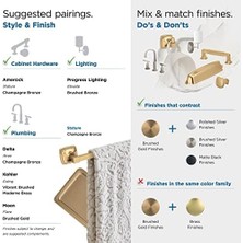 Storemax BH36092CZ | Şampanya Bronz Havlu Halkası | 7-9/16 Inç (192 Mm) Uzunluk | Banyo Duvarı Için El Havluluk | Küçük Mutfak ve Banyo Aksesuarları