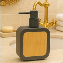 Storemax Mat Sabunluk | Ahşap Desenli Lüks, Ergonomik Tasarım, Ahşap Dispenser