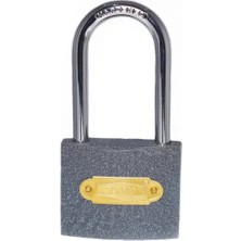 Buğz Eko Gri Döküm Uzun Kancalı Asma Kilit 25MM