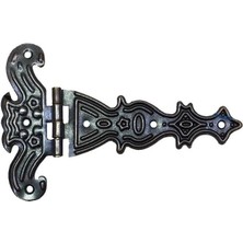 Buğz Dekoratif, Sac Tek Kuyruklu Menteşe - 69X102 Mm, Büyük, Eskitme, 1 Adet