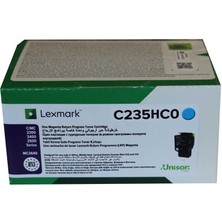 Lexmark C2425-C235HC0 Mavi Yüksek Kapasiteli Orijinal Toner