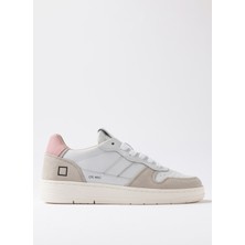 D.a.t.e Beyaz - Pembe Kadın Sneaker Court