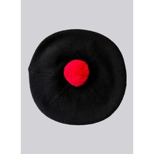 Tete Bleue Siyah Kadın Bere Clement Cashmere-Blend French Beret