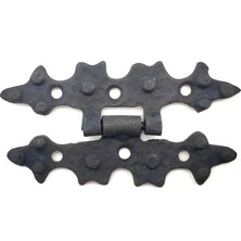 Buğz Antika Tarz Dekoratif Pirinç Yıldız Menteşe - 84X44 Mm, Oksit