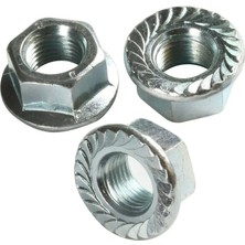 Buğz Altıköşe Flanşlı Somun M6 - 100 Adet
