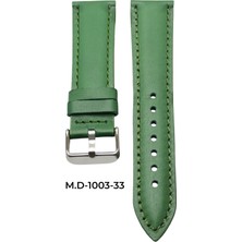 Mrv 24 Mm-M.d Bombeli Yeşil Düz Doğal Dikiş Deri Kordon