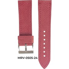 24 Mm-Mrv Spor Açık Bordo Flotur Doğal Dikiş Deri Kordon