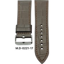 Mrv 24 Mm-M.d Spor Kahverengi Kroko Doğal Dikiş Deri Kordon
