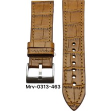 22 Mm-Mrv Spor Taba Kroko Doğal Dikiş Deri Kordon