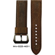 22X22 Mrv Premium Spor Kahverengi Crazy Doğal Dikiş Beyaz Toka