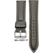 24 Mm-Mrv Bombeli Kahverengi Düz Doğal Dikiş Deri Kordon