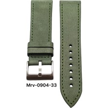 24 Mm-Mrv Spor Yeşil Nubuk Doğal Dikiş Deri Kordon