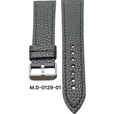 Mrv 22 Mm-M.d Spor Siyah Flotur Doğal Dikiş Deri Kordon