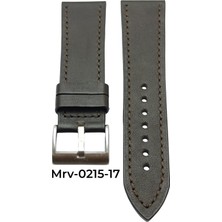 24 Mm-Mrv Spor Kahverengi Düz Doğal Dikiş Deri Kordon